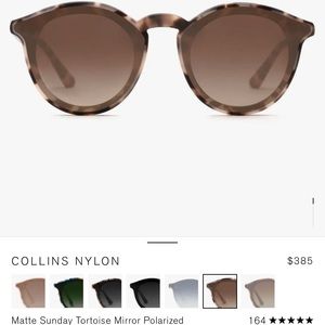 COLLINS NYLON | Matte Sunday Tortoise Mirror Polarized Handcrafted glasses